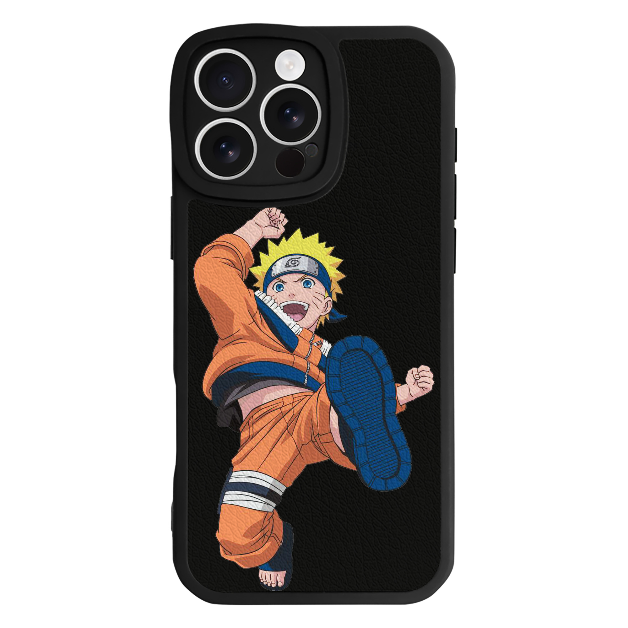 （画像用） NARUTO -ナルト- うずまき ナルト Uzumaki Naruto 【iPhone 16シリーズ対応】シリコンスマホケース（レザー調） 材質：シリコン